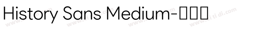 History Sans Medium字体转换